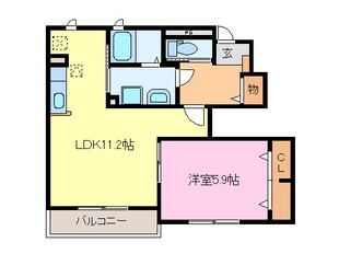 シーサイドヒルＣ棟の物件間取画像